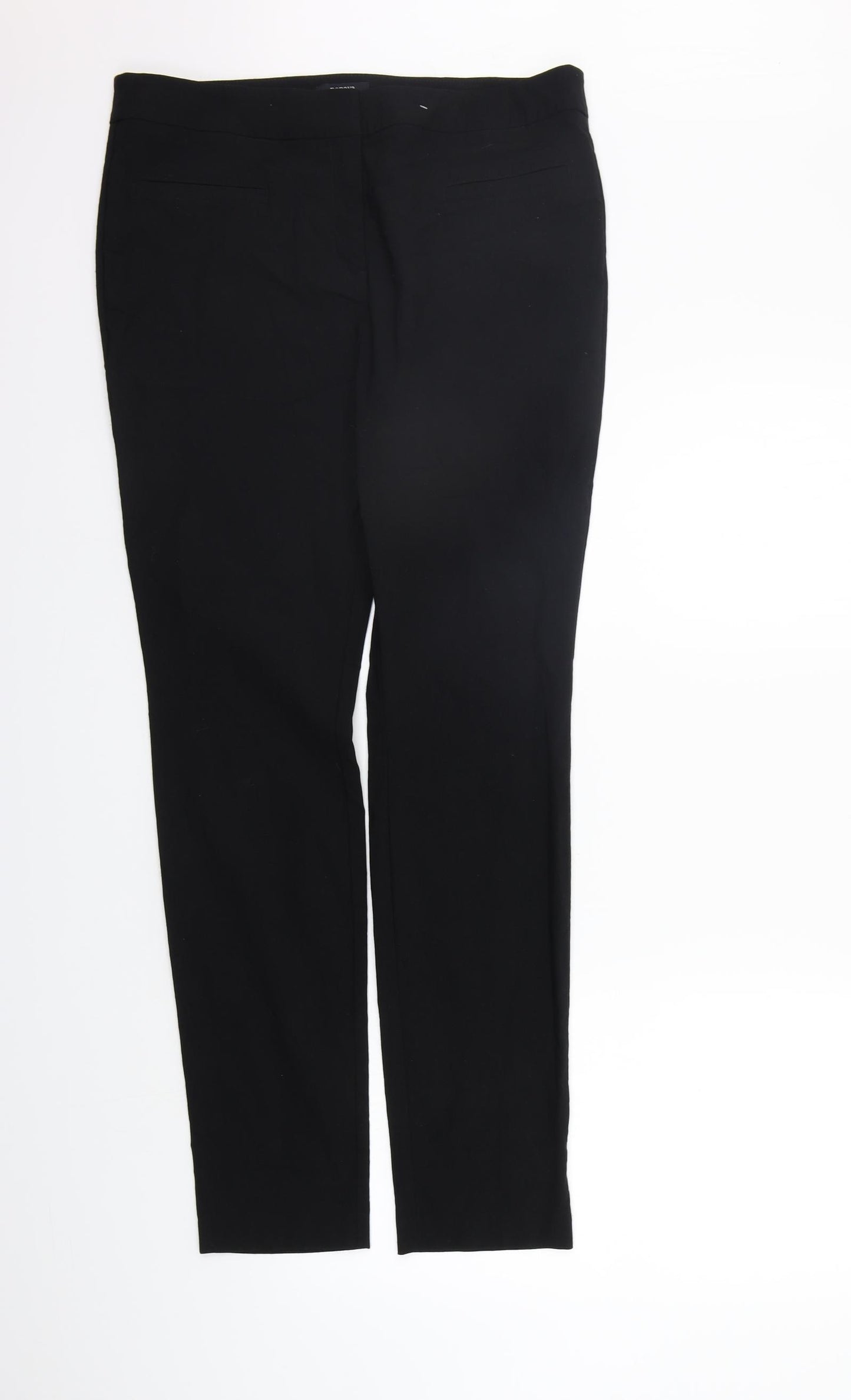 Papaya Womens Black   Trousers  Size 14 L30 in