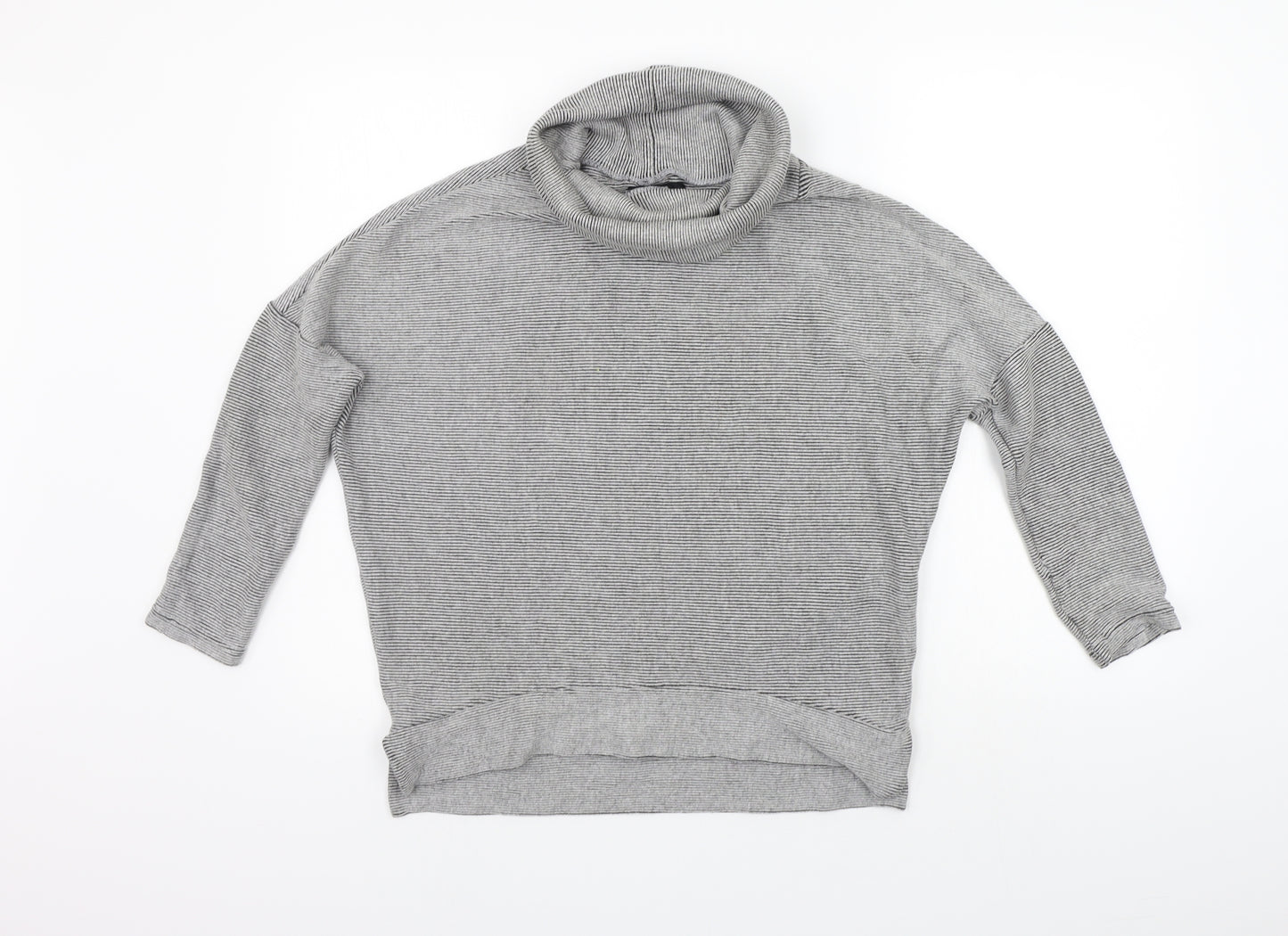 Atmospshere Womens Grey Striped  Pullover Jumper Size 8