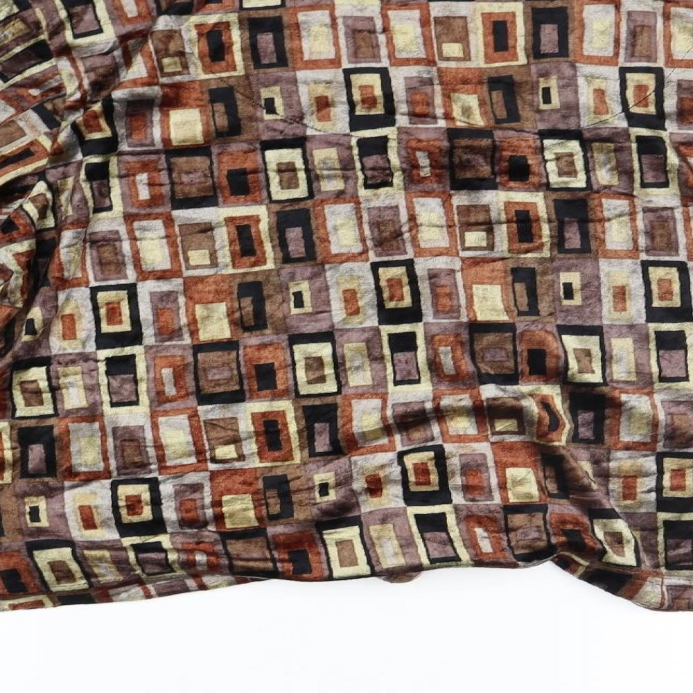 Adini Womens Beige Geometric  Cardigan Jumper Size L