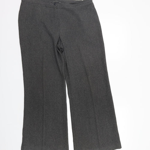 Marks and Spencer Womens Grey   Trousers  Size 14 L26 in
