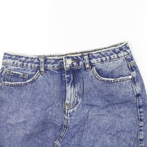Missguided Womens Blue   A-Line Skirt Size 12