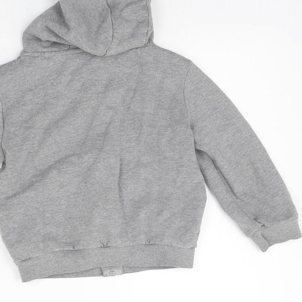 Primark Girls Grey   Full Zip Jumper Size 4-5 Years