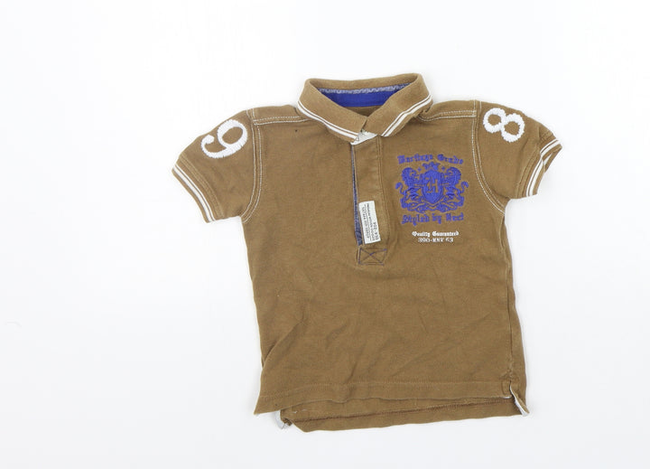 NEXT Boys Brown   Basic Polo Size 12-18 Months