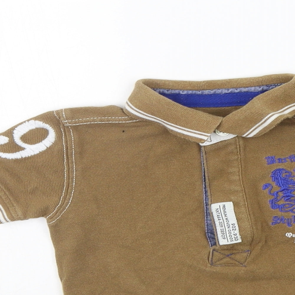 NEXT Boys Brown   Basic Polo Size 12-18 Months