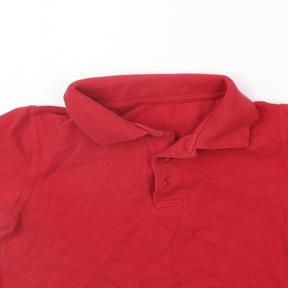 George Girls Red   Basic Polo Size 4-5 Years