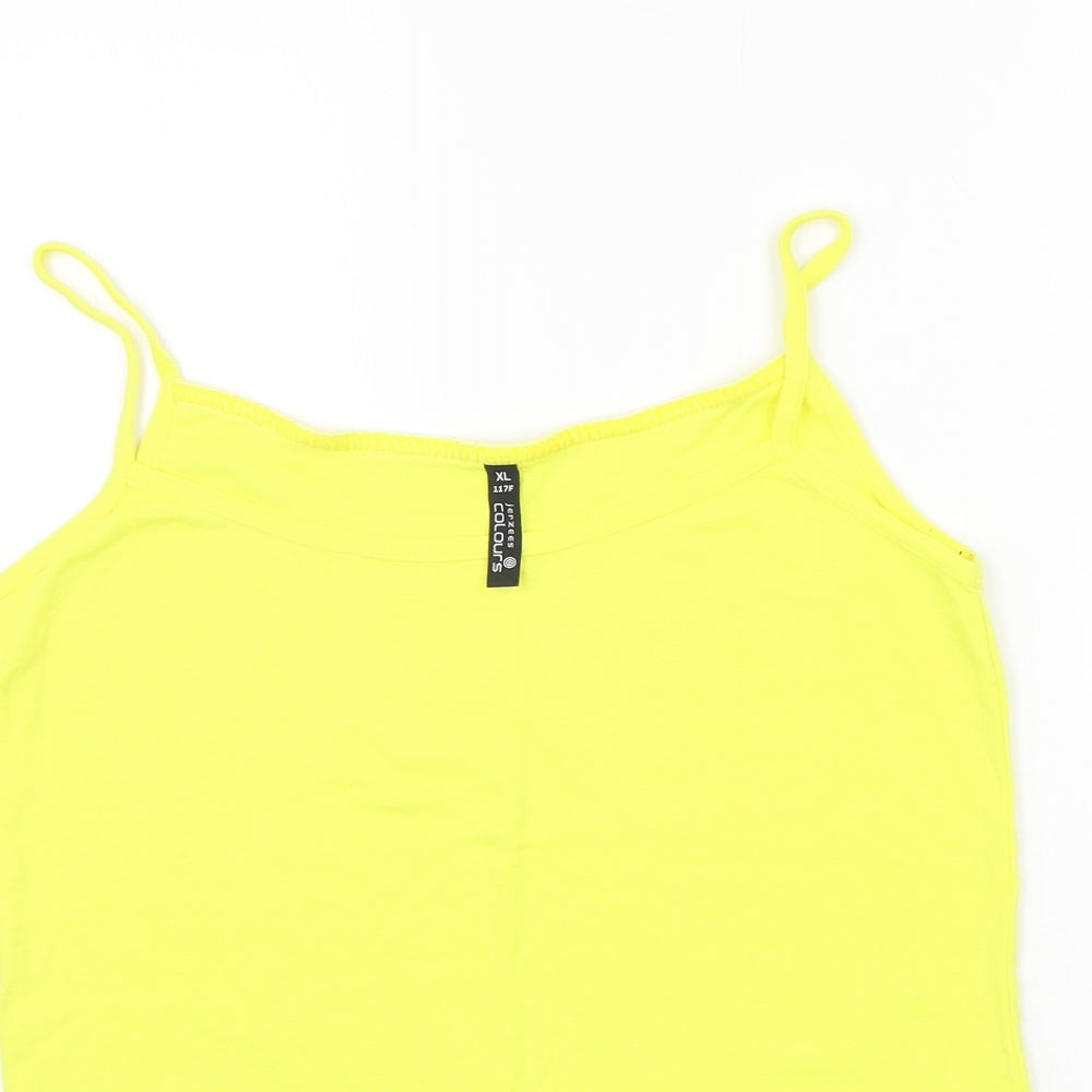 jerees colours Womens Yellow   Basic Tank Size XL