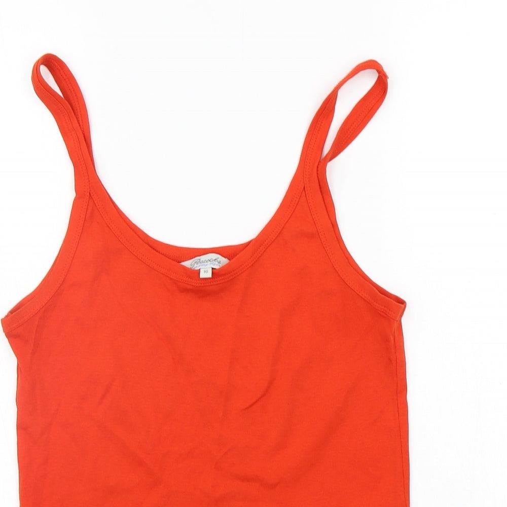 Peacocks Womens Orange   Basic Tank Size 16