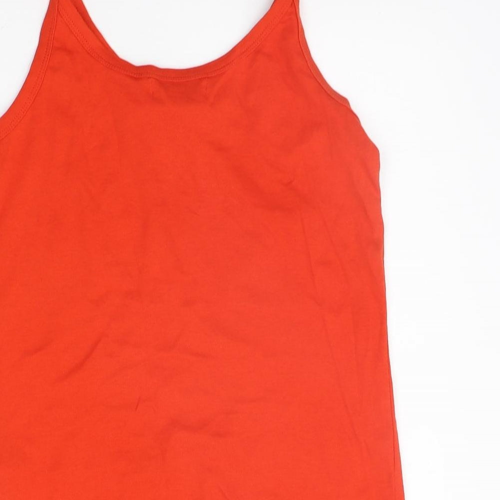 Peacocks Womens Orange   Basic Tank Size 16
