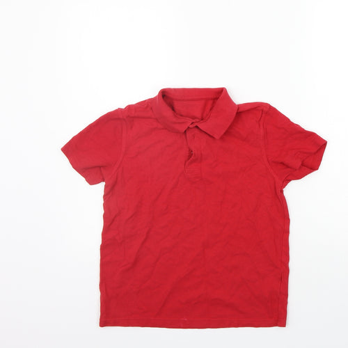 George Girls Red   Basic Polo Size 9-10 Years