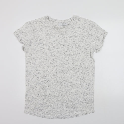 Primark Womens White Geometric  Basic T-Shirt Size L
