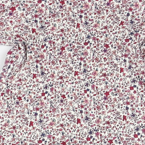 George Girls Red Geometric  Basic T-Shirt Size 4-5 Years