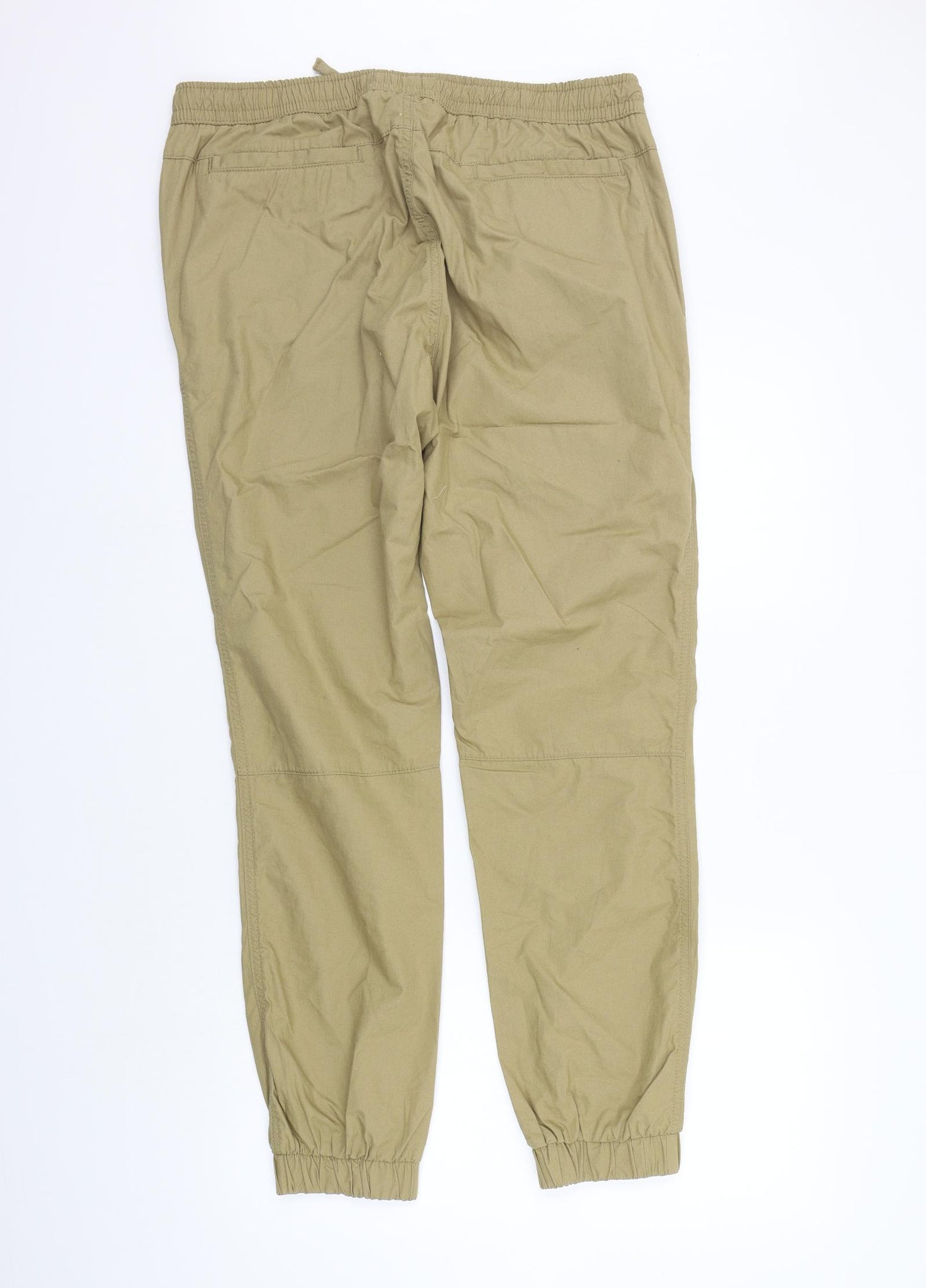 George Mens Beige   Trousers  Size L L28 in - Elastic Waist Band