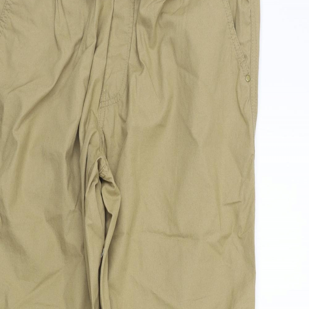 George Mens Beige   Trousers  Size L L28 in - Elastic Waist Band