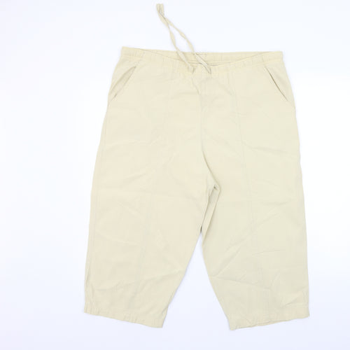 mauuner Womens Beige   Trousers  Size M L20 in - Elastic Waist Band