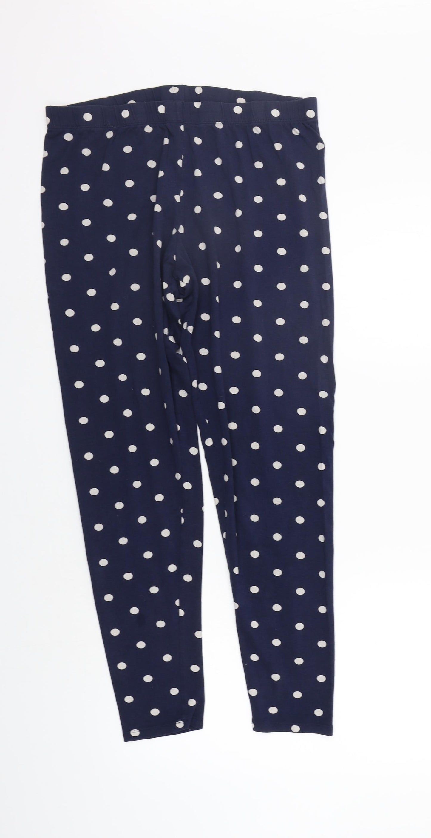 F&F Womens Blue Polka Dot  Top Lounge Pants Size 16