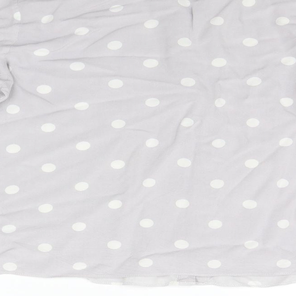 Atmosphere Womens Grey Polka Dot  Basic Button-Up Size 16