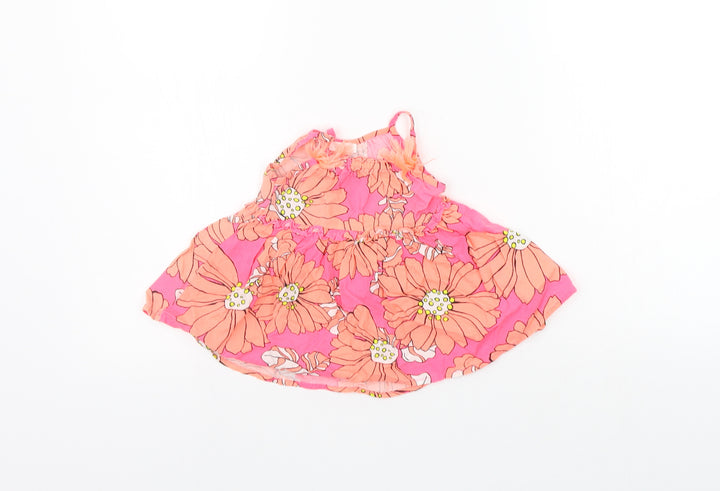 NEXT Girls Pink Floral A-Line Size 3-6 Months