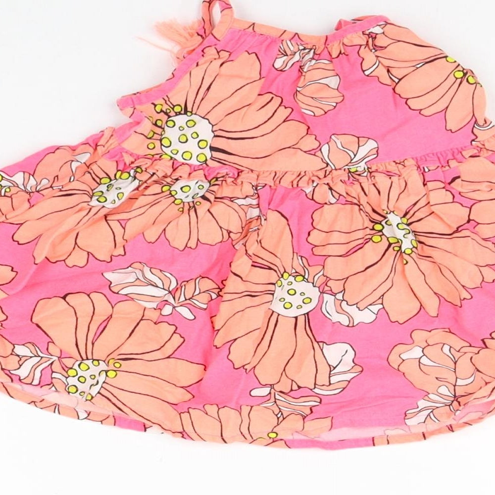 NEXT Girls Pink Floral  A-Line  Size 3-6 Months