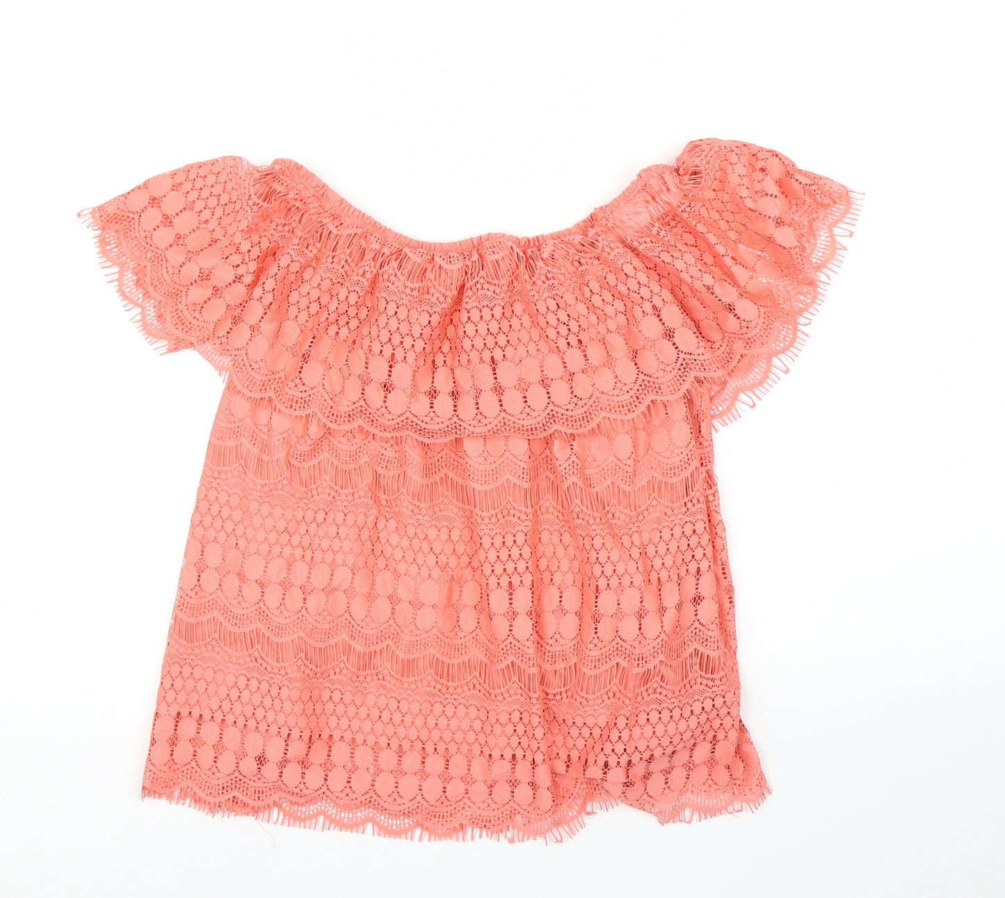 Preworn Womens Pink   Basic Blouse Size 14