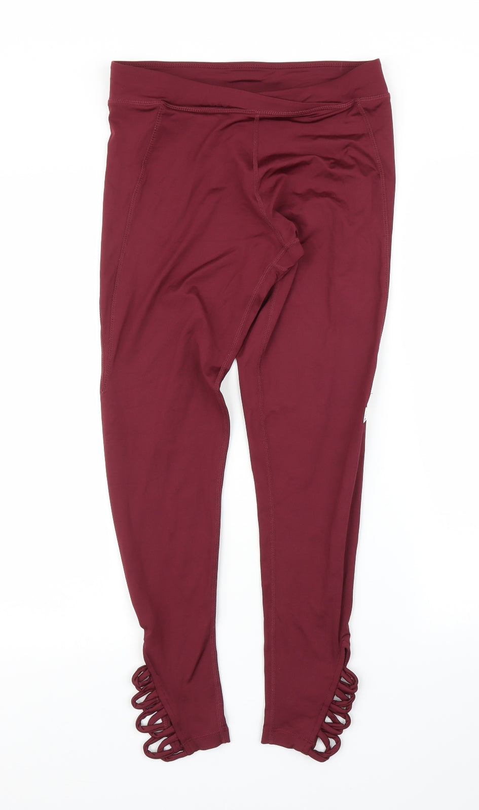 Pink Soda Womens Purple   Compression Leggings Size 10 L24 in