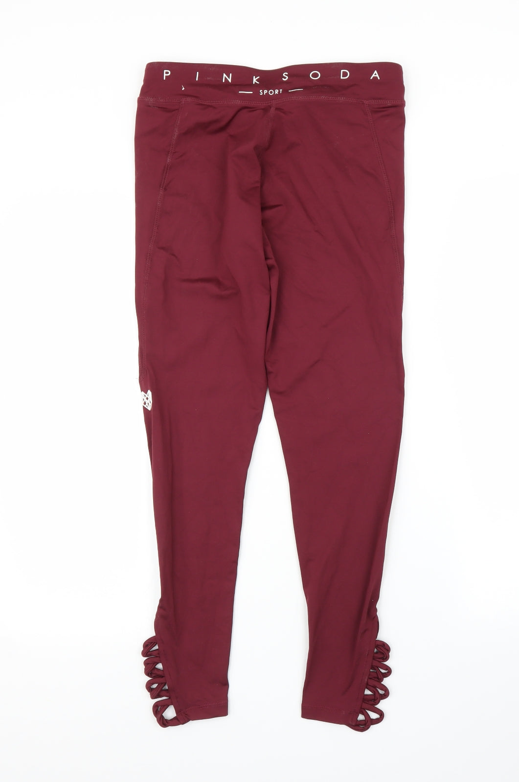 Pink Soda Womens Purple   Compression Leggings Size 10 L24 in