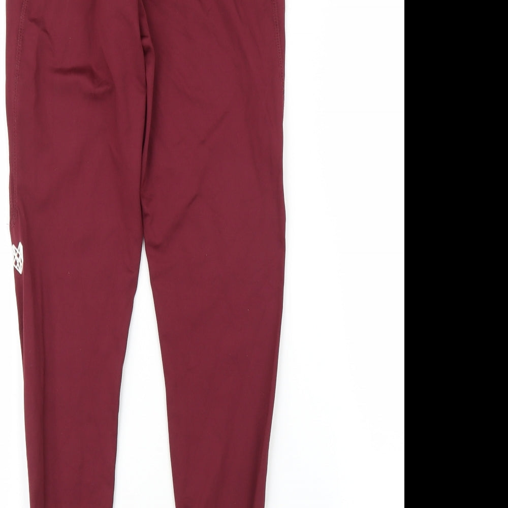 Pink Soda Womens Purple   Compression Leggings Size 10 L24 in