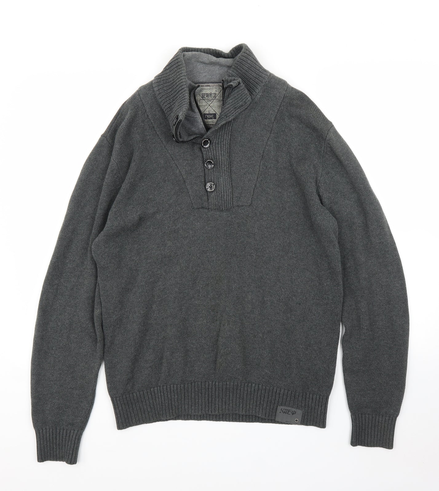 NEXT Mens Grey   Pullover Jumper Size L