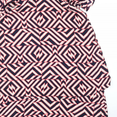 Avon Womens Pink Geometric  Shift  Size 10