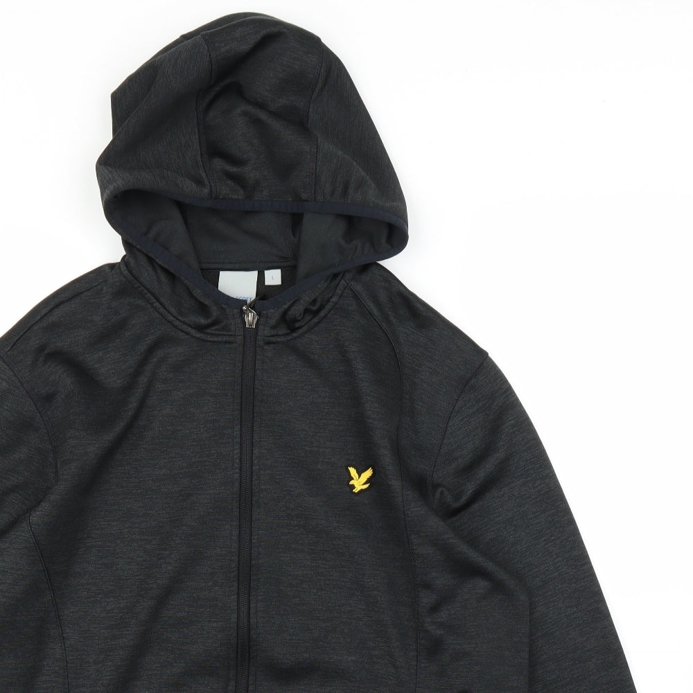 Lyle & Scott Mens Grey   Full Zip Hoodie Size L