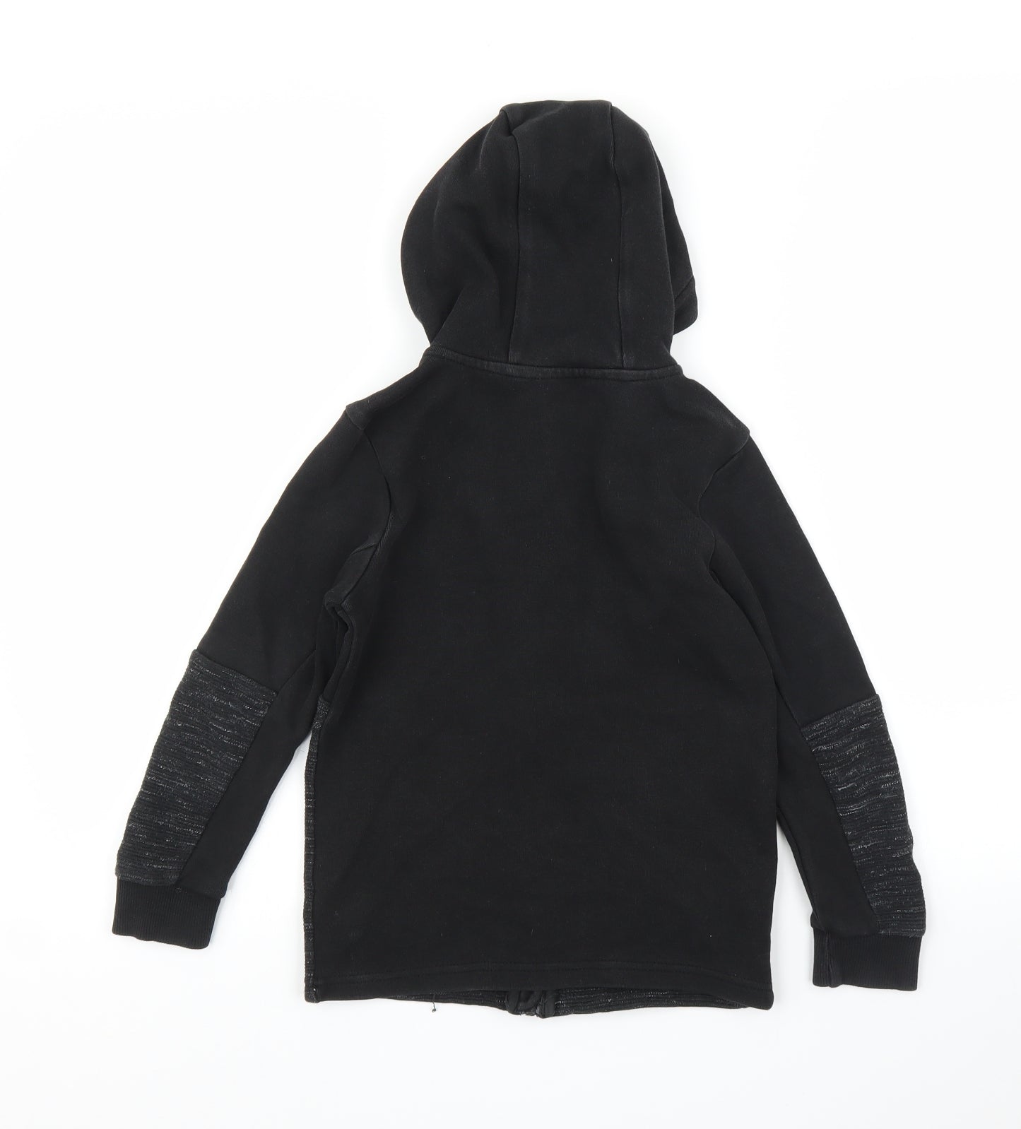George Boys Black   Full Zip Hoodie Size 7-8 Years