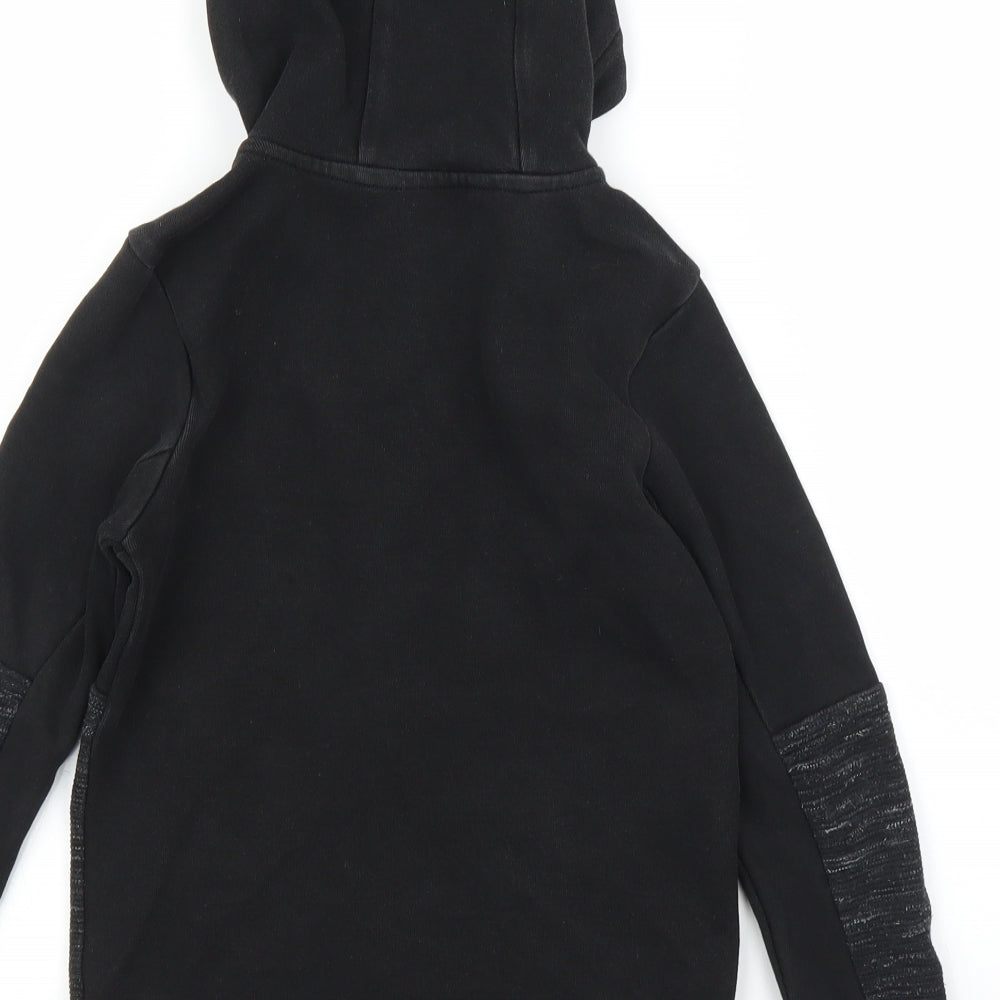 George Boys Black   Full Zip Hoodie Size 7-8 Years