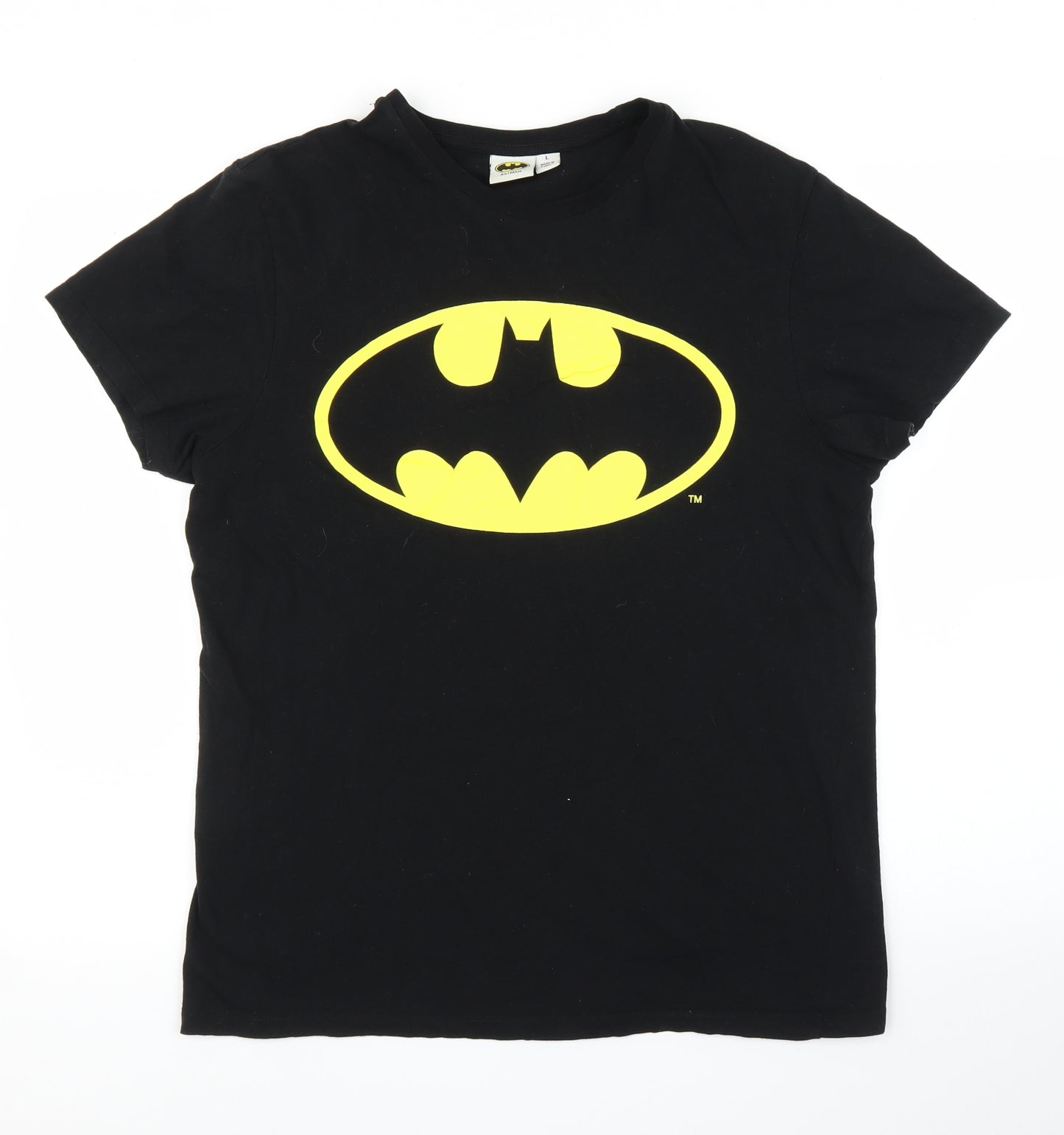 Primark Mens Black    T-Shirt Size L  - Batman