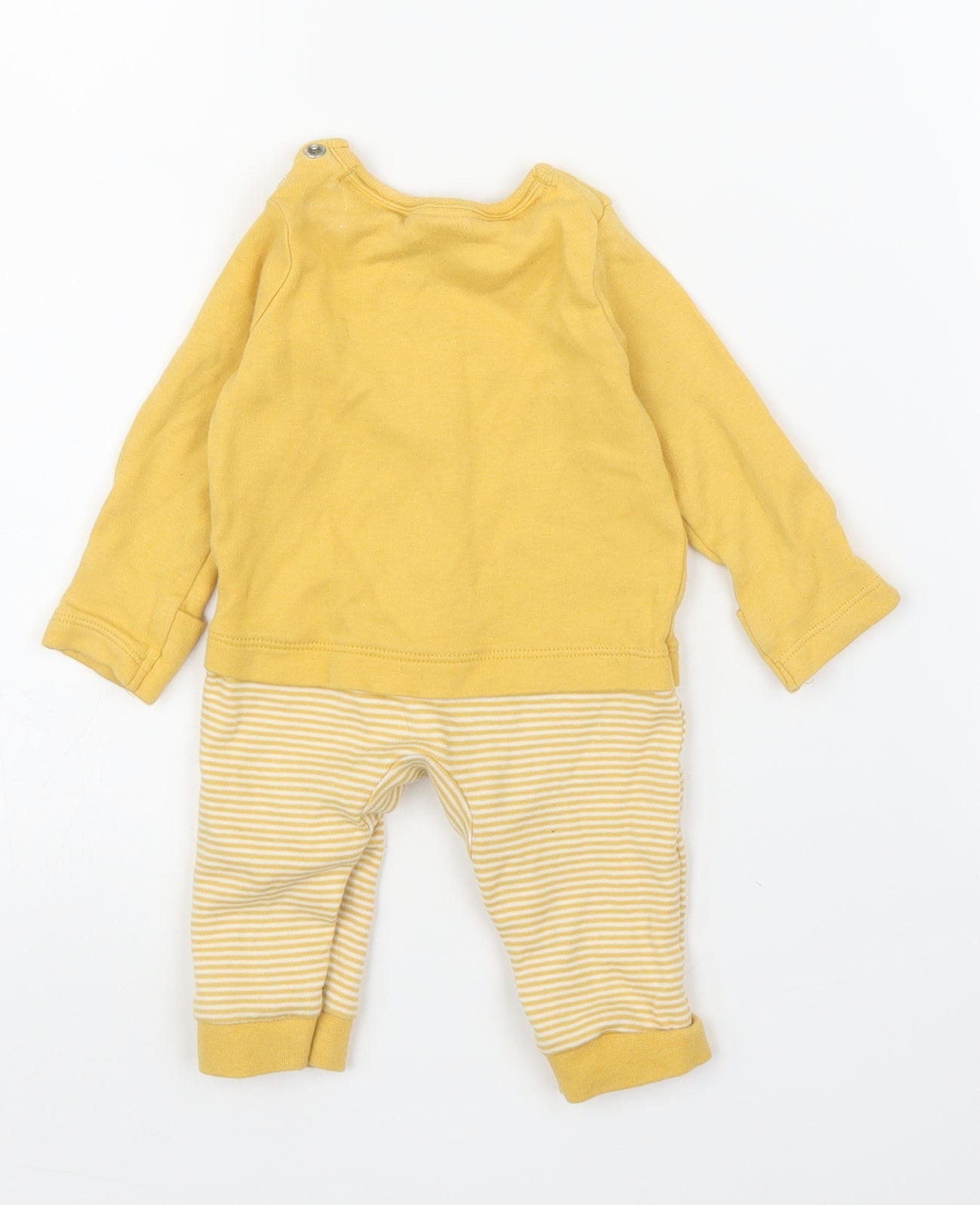 Disney Baby Yellow   Babygrow One-Piece Size 0-3 Months  - Winnie The Pooh