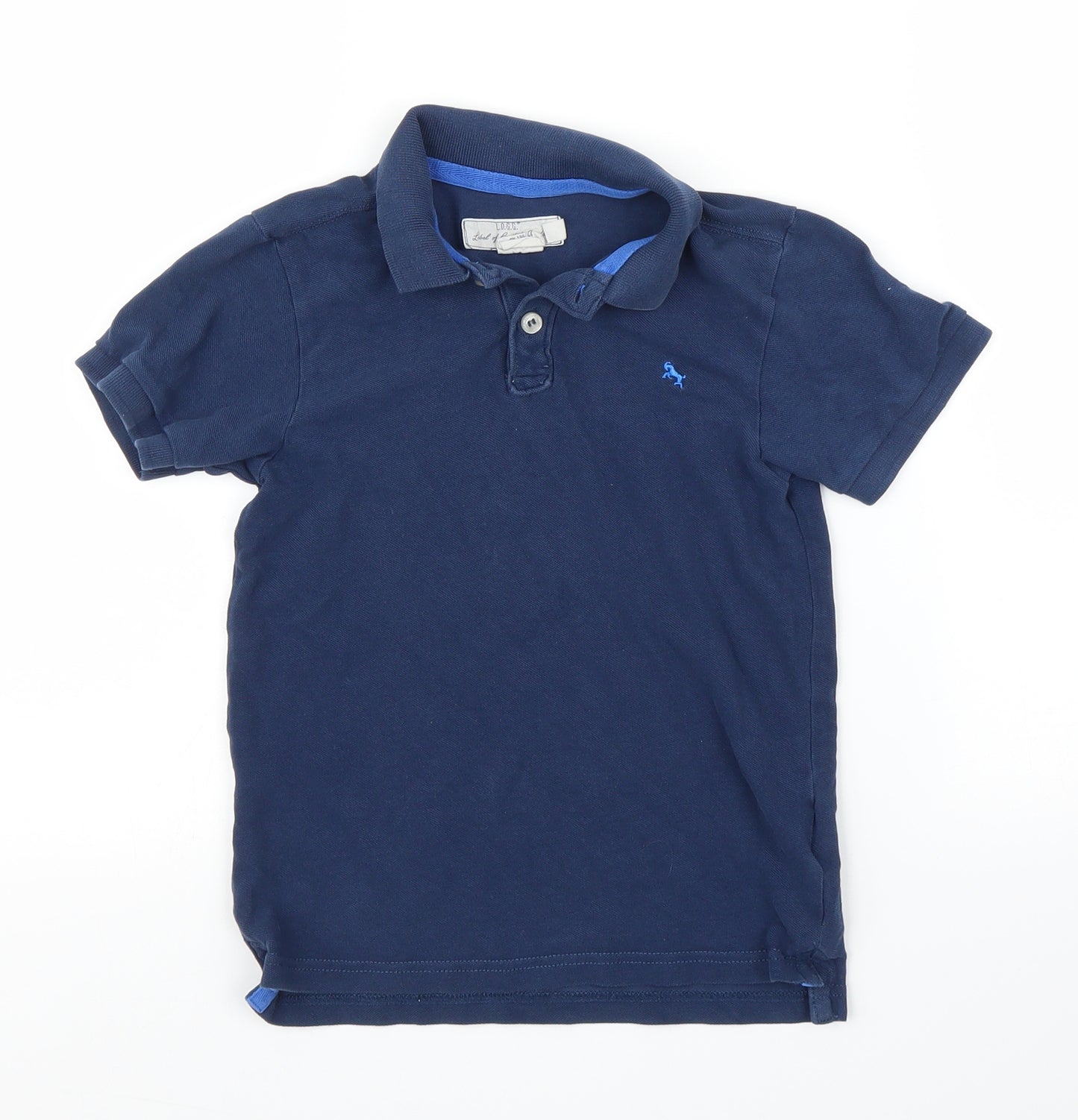 H&M Boys Blue   Basic Polo Size 7 Years