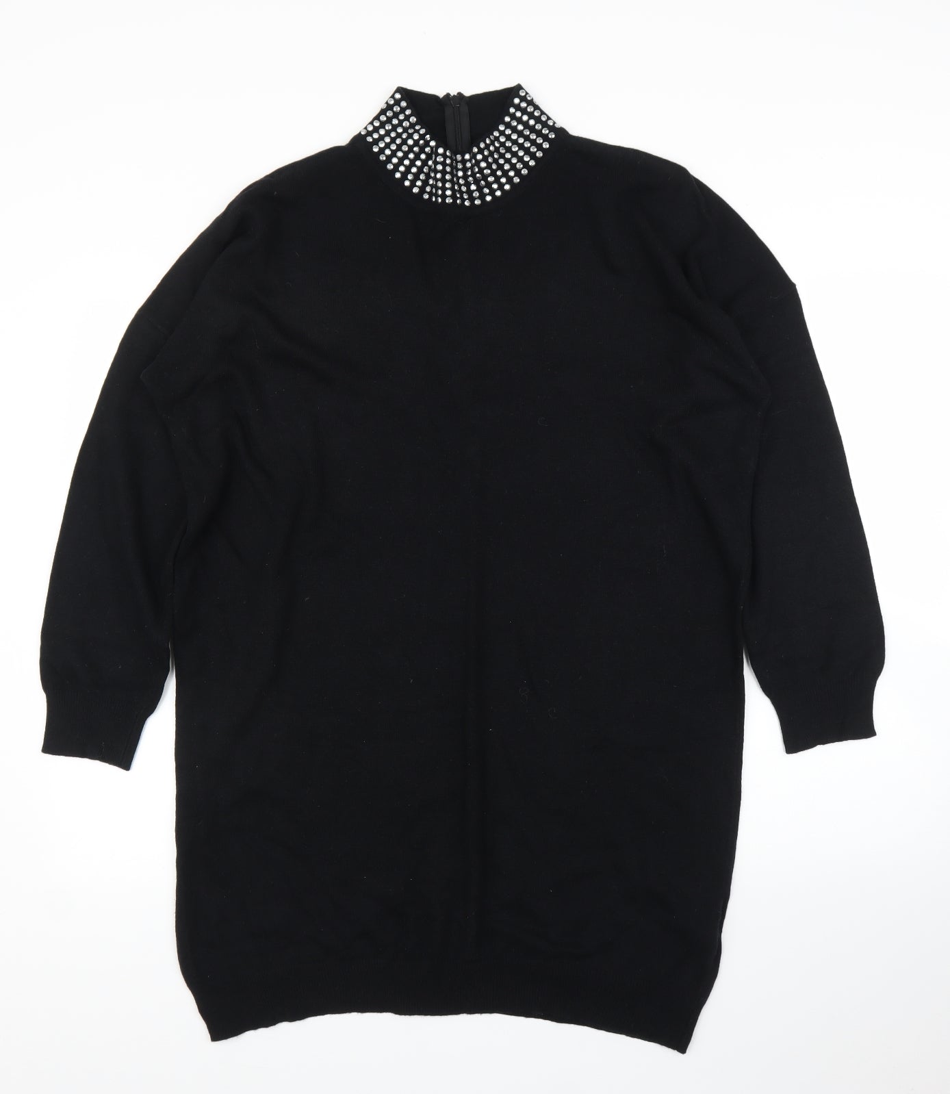 Wallis Womens Black   Pullover Jumper Size L