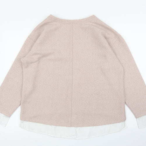 M&S Womens Pink   Pullover Jumper Size 16
