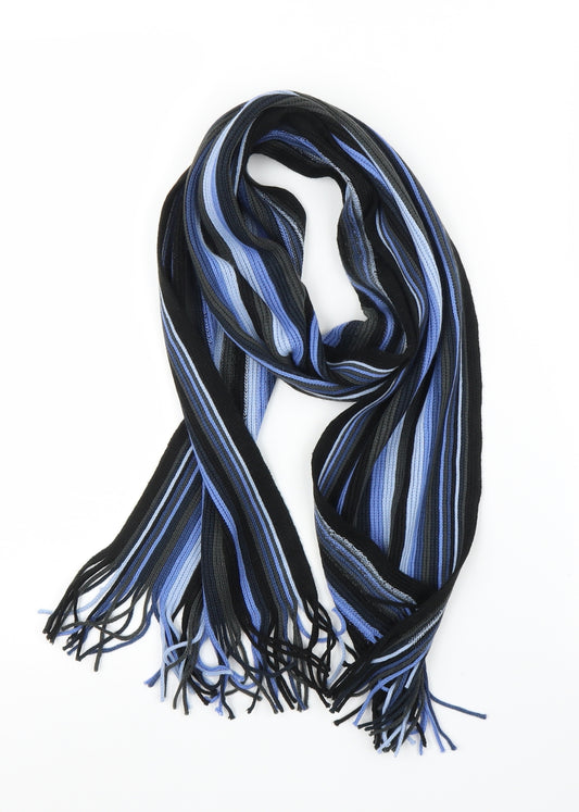 TU Mens Blue Striped  Scarf  One Size