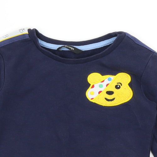 George Boys Blue   Pullover Jumper Size 2-3 Years  - Pudsey