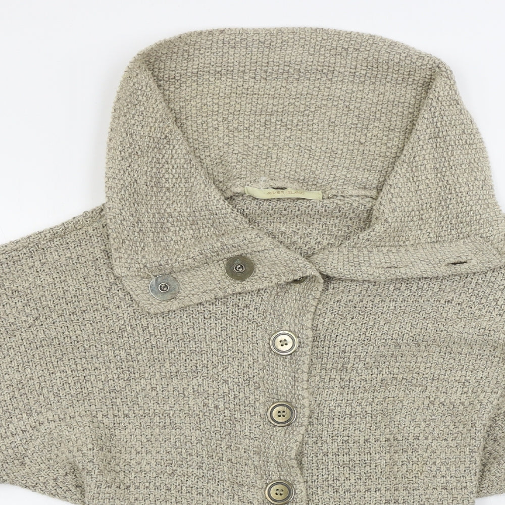 River Island  Womens Beige   Cardigan Jumper Size 8