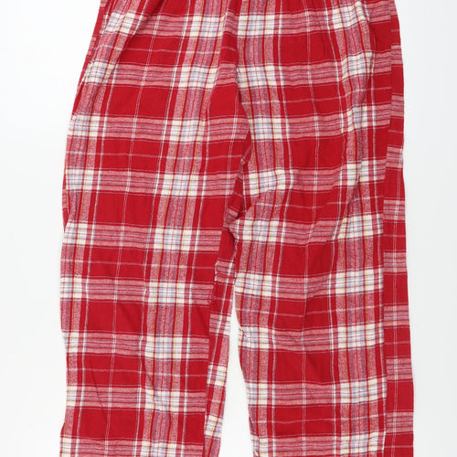 Matalan  Womens Red Check  Trousers  Size M L24 in