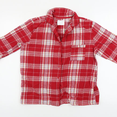 Matalan  Womens Red Check  Basic Button-Up Size M