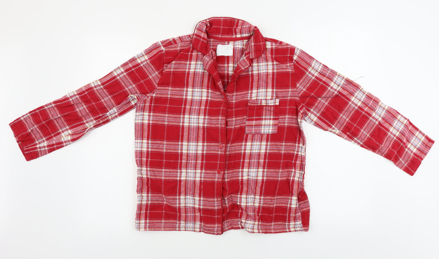 Matalan  Womens Red Check  Basic Button-Up Size M