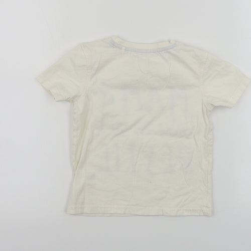 George  Boys White   Basic T-Shirt Size 4-5 Years
