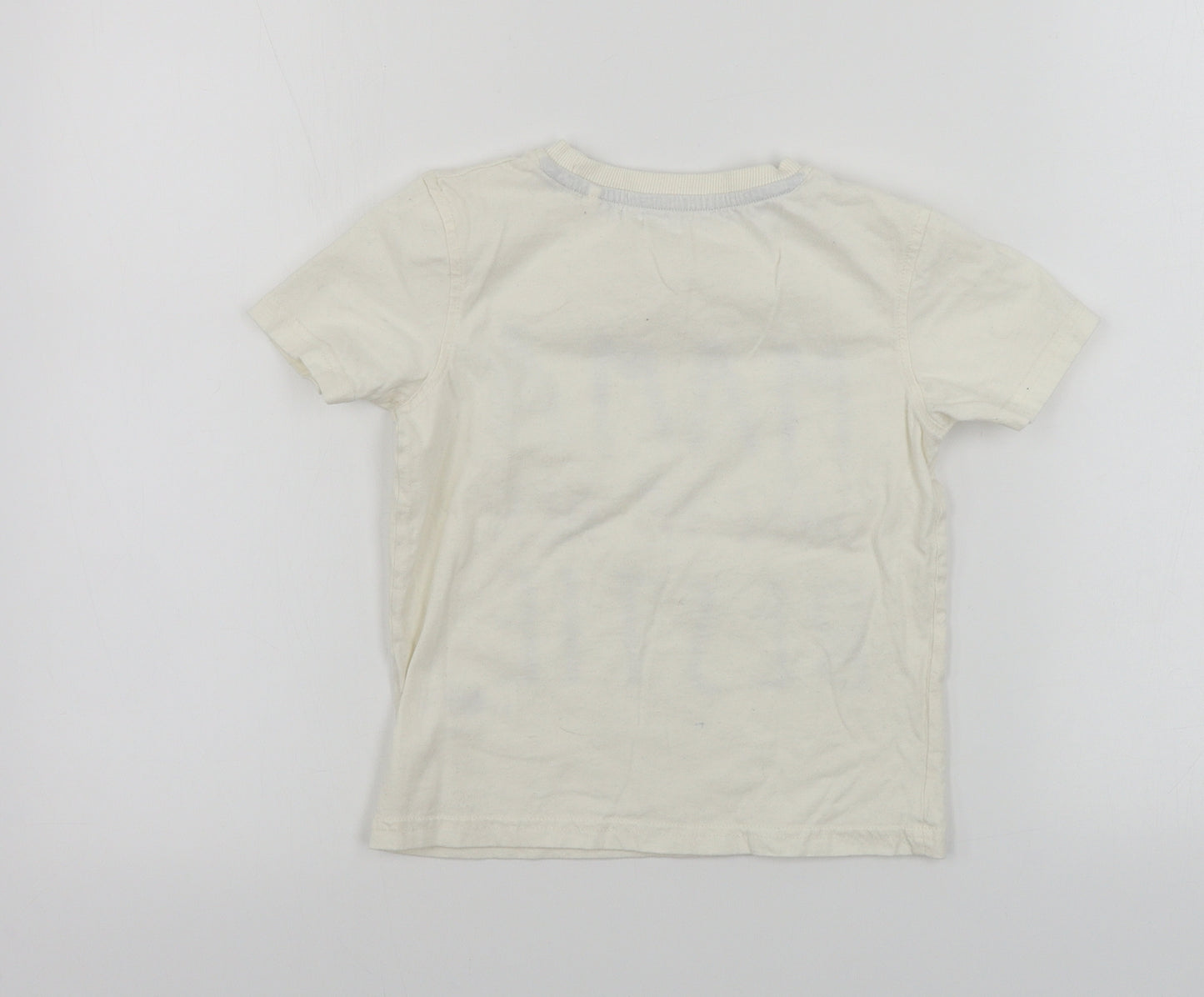 George  Boys White   Basic T-Shirt Size 4-5 Years