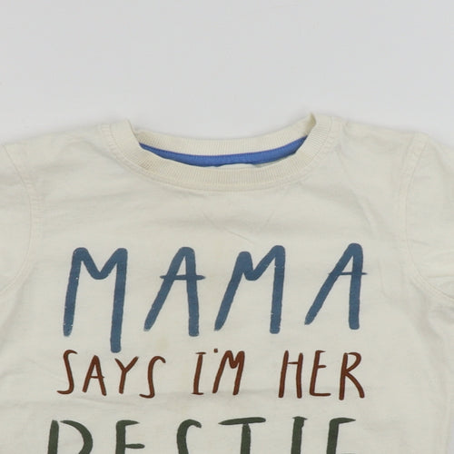 George  Boys White   Basic T-Shirt Size 4-5 Years