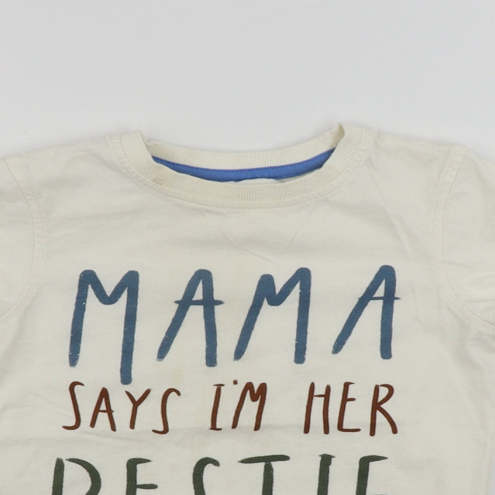 George  Boys White   Basic T-Shirt Size 4-5 Years