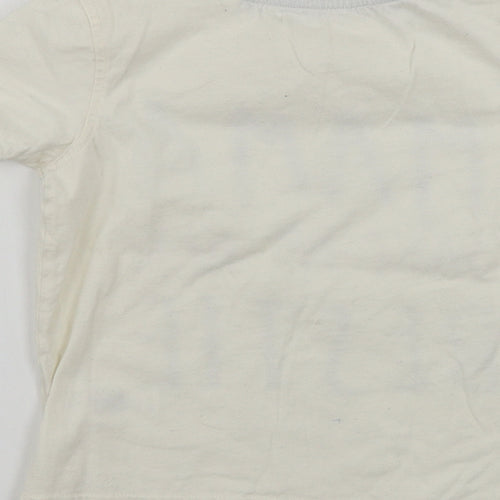 George  Boys White   Basic T-Shirt Size 4-5 Years