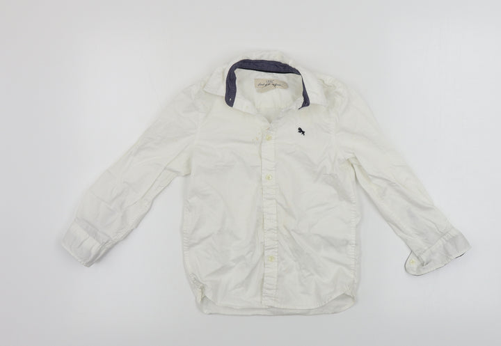 L.O.G.G       Boys White   Basic Button-Up Size 4-5 Years