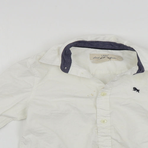 L.O.G.G       Boys White   Basic Button-Up Size 4-5 Years