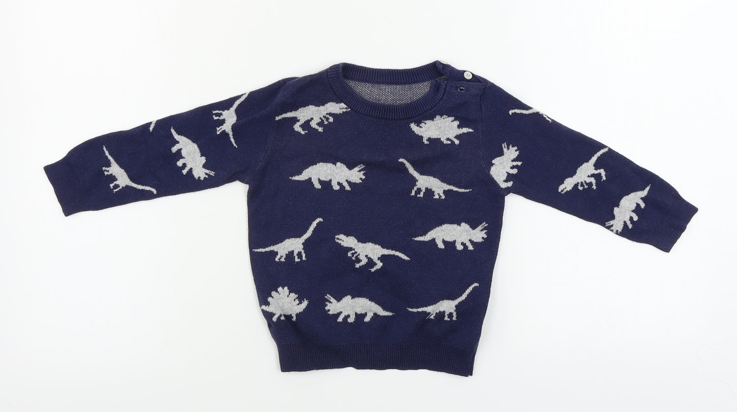 Nutmeg  Boys Blue   Pullover Jumper Size 12-18 Months
